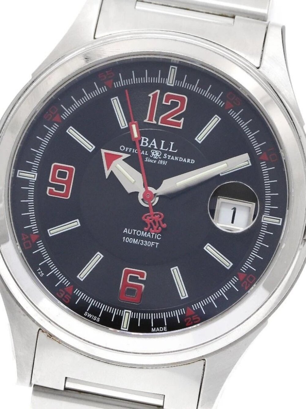 BALLWATCH Stokeman Racer NM2088C-S2J-BKRD Date black Dial Automatic Men's_917746